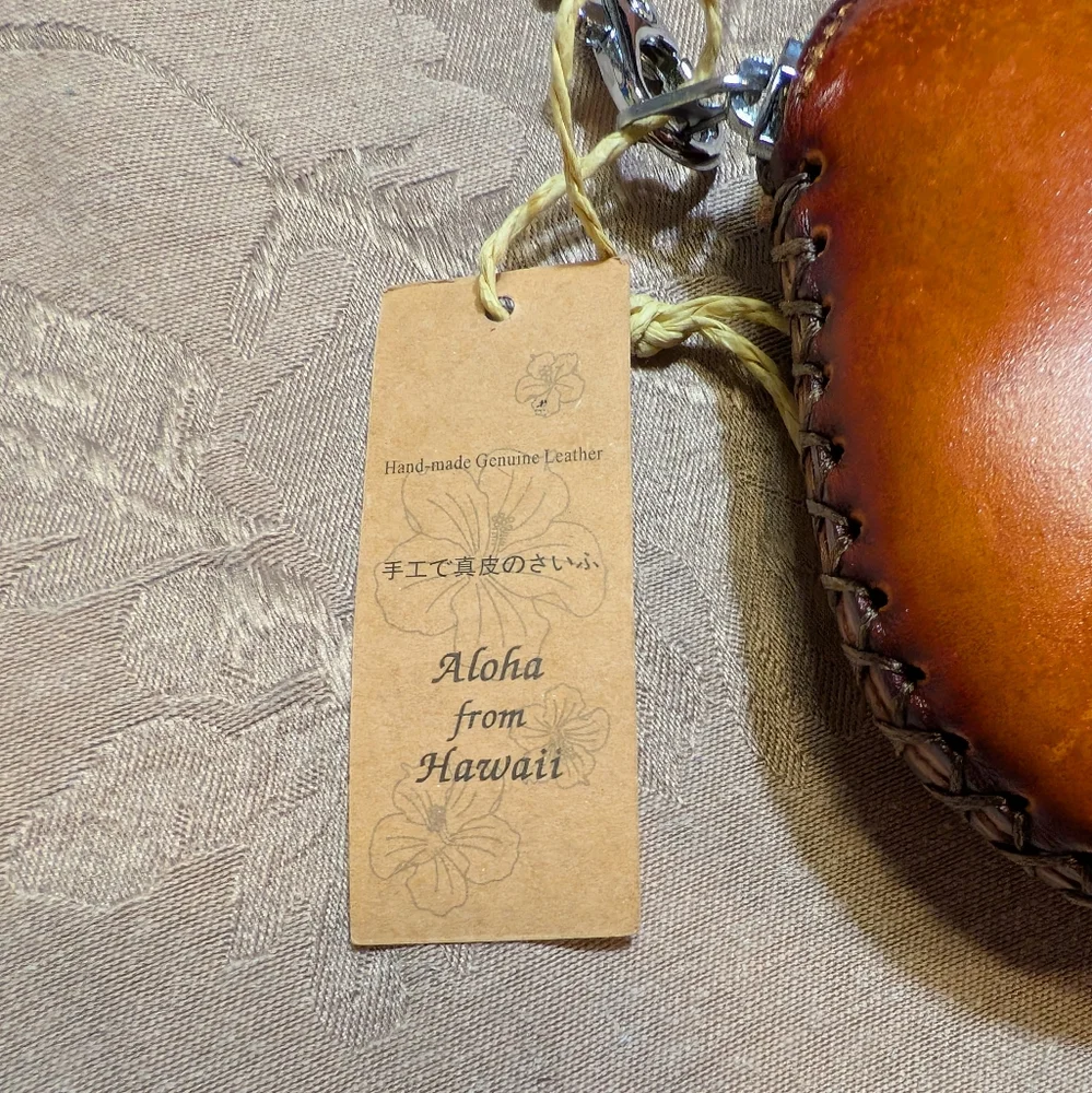 Hawaiian Handmade Turtle Leather Wristlet, NWT! - Picture 4 of 5